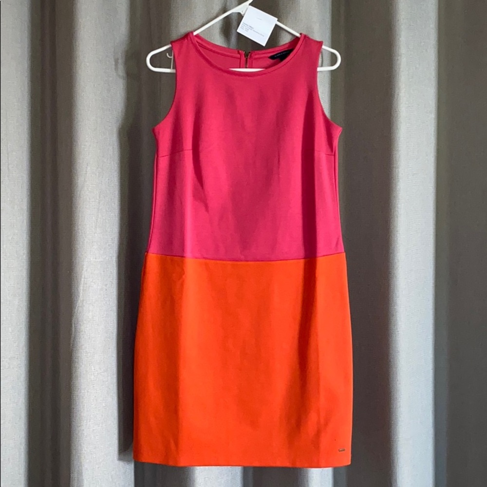 Tommy Hilfiger Pink and Orange Cocktail Dress